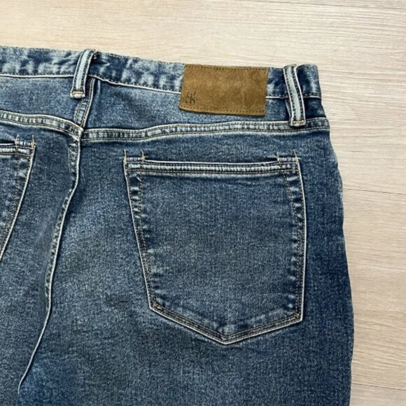 Todd Snyder Blue Denim Slim Fit Stretch Five Pocket Jeans Men’s Size 34 - Picture 3 of 10